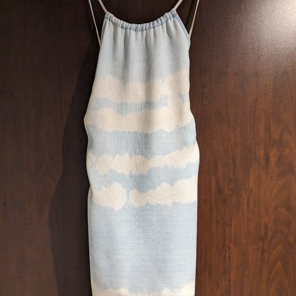 Anthropologie [ Cloth & Stone ] Blue Tie-Dye Mini Dress New with Tags (M) - Picture 3 of 9